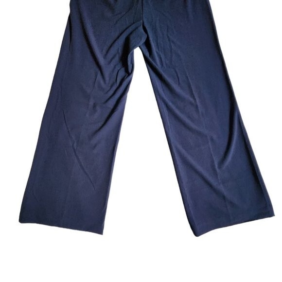 Coldwater Creek blue Willow Wide Leg Trouser Dress pants sz 14 MISSES - Picture 6 of 12